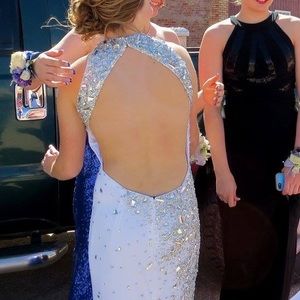White Mori Lee by Madeline Gardener Prom Dress